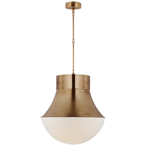 Visual Comfort Signature - KW 5226AB-WG - LED Pendant - Precision - Antique-Burnished Brass