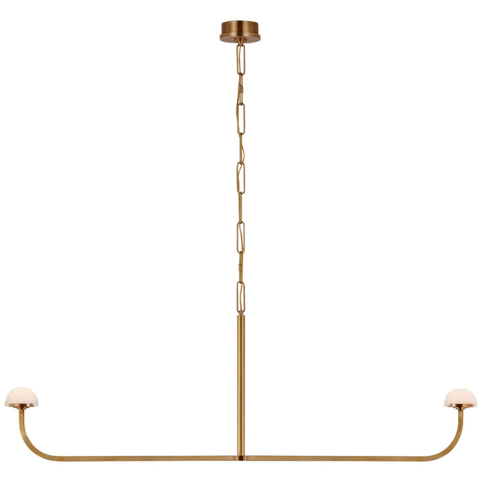 Visual Comfort Signature - KW 5625AB-ALB - LED Chandelier - Pedra - Antique-Burnished Brass