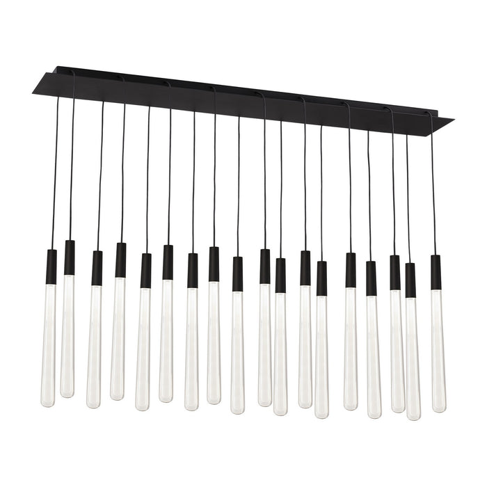 Visual Comfort Modern - 700TRSPPYLC18TB-LED277 - LED Chandelier - Pylon - Nightshade Black