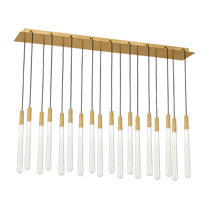 Visual Comfort Modern - 700TRSPPYLC18TNB-LED277 - LED Chandelier - Pylon - Natural Brass