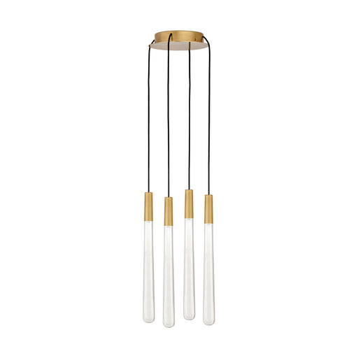 Visual Comfort Modern - 700TRSPPYLC4RNB-LED930 - LED Chandelier - Pylon - Natural Brass