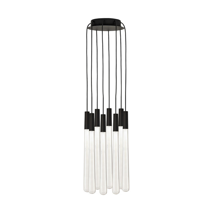 Visual Comfort Modern - 700TRSPPYLC8RB-LED930 - LED Chandelier - Pylon - Nightshade Black