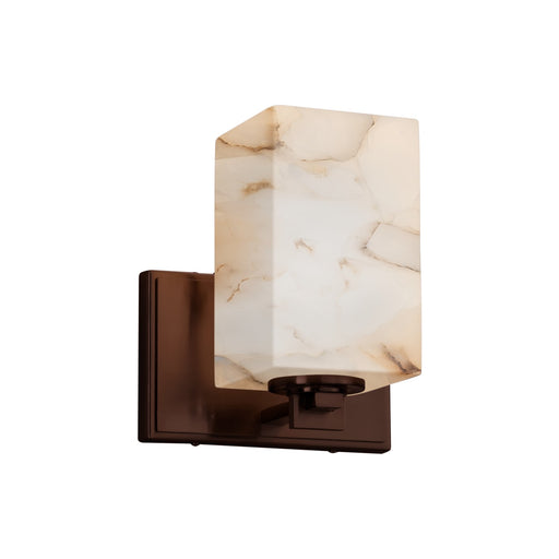 Justice Designs - ALR-8441-15-DBRZ - One Light Wall Sconce - Alabaster Rocks - Dark Bronze