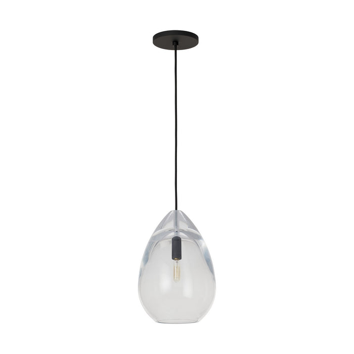 Visual Comfort Modern - SLPD279CB - One Light Pendant - Alina - Nightshade Black