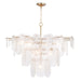 Regina Andrew - 16-1434NB - Ten Light Chandelier - Echo - Natural Brass