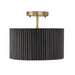 Capital Lighting - 250711KR - One Light Semi-Flush Mount - Donovan - Black Stain and Matte Brass