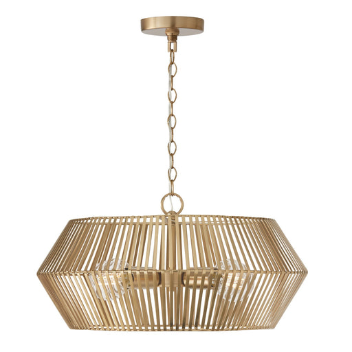 Capital Lighting - 330341MA - Four Light Pendant - Kaiya - Matte Brass