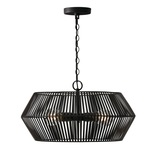 Capital Lighting - 330341MB - Four Light Pendant - Kaiya - Matte Black