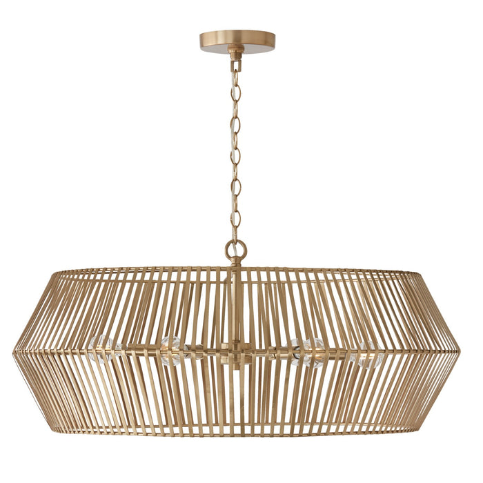 Capital Lighting - 430361MA - Six Light Chandelier - Kaiya - Matte Brass