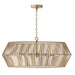 Capital Lighting - 430361MA - Six Light Chandelier - Kaiya - Matte Brass