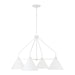 Capital Lighting - 451341WE - Four Light Chandelier - Alden - Matte White