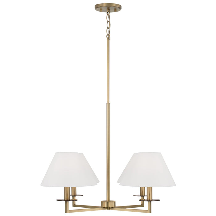 Capital Lighting - 452241AD - Four Light Chandelier - Gilda - Aged Brass