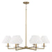 Capital Lighting - 452261AD - Six Light Chandelier - Gilda - Aged Brass