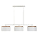 Capital Lighting - 850931LT - Three Light Island Pendant - Liam - Light Wood and White