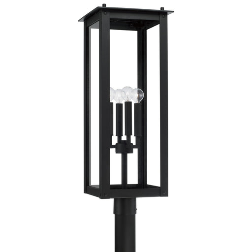 Capital Lighting - 934643BK - Four Light Outdoor Post-Lantern - Hunt - Black