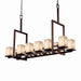 Justice Designs - ALR-8619-15-DBRZ - 17 Light Chandelier - Alabaster Rocks - Dark Bronze