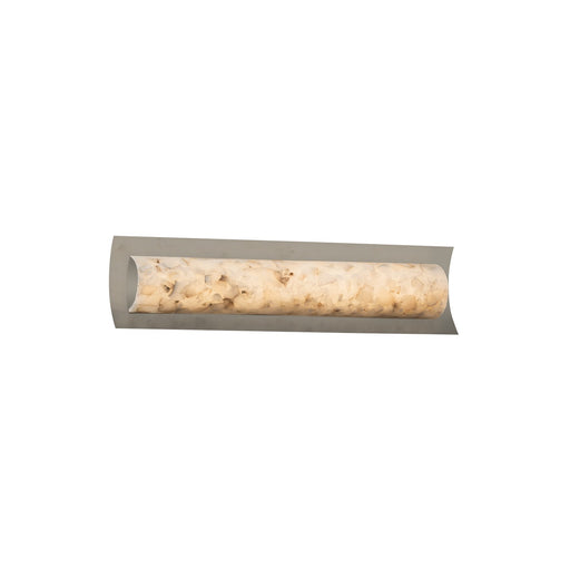 Justice Designs - ALR-8631-NCKL - LED Linear Bath Bar - Alabaster Rocks - Brushed Nickel