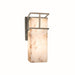 Justice Designs - ALR-8641W-NCKL - LED Outdoor Wall Sconce - Alabaster Rocks - Brushed Nickel