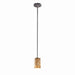 Justice Designs - ALR-8815-10-CROM - One Light Pendant - Alabaster Rocks - Polished Chrome