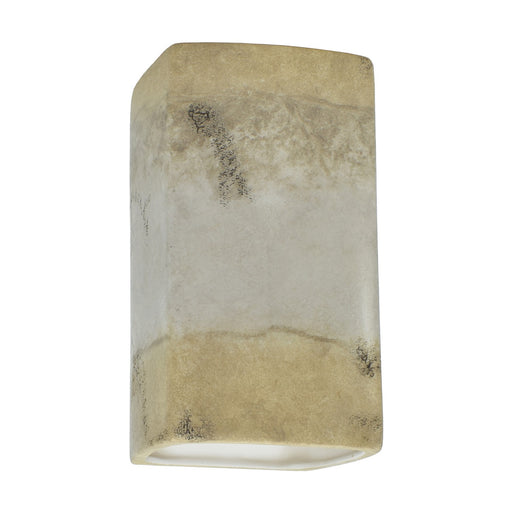 Justice Designs - CER-0910-TRAG-LED1-1000 - LED Lantern - Ambiance - Greco Travertine