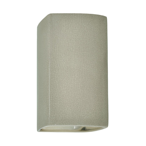 Justice Designs - CER-0915-CKC-LED1-1000 - LED Lantern - Ambiance - Celadon Green Crackle