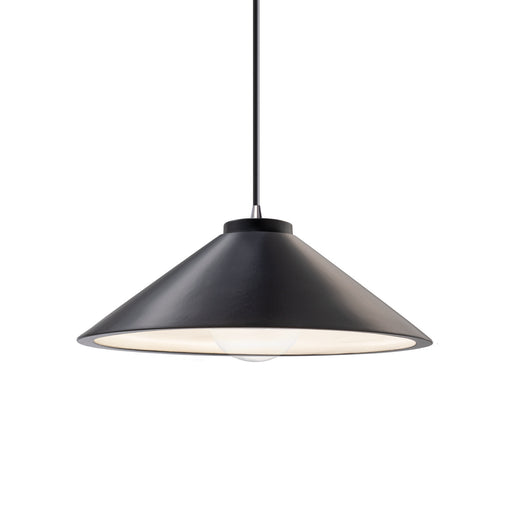 Justice Designs - CER-6240-CRB-CROM-BKCD-LED1-700 - LED Pendant - Radiance - Carbon - Matte Black