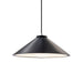 Justice Designs - CER-6240-CRB-CROM-BKCD-LED1-700 - LED Pendant - Radiance - Carbon - Matte Black