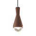 Justice Designs - CER-6520-CLAY-CROM-BKCD-LED1-700 - LED Pendant - Radiance - Canyon Clay