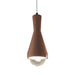 Justice Designs - CER-6520-CLAY-MBLK-WTCD-LED1-700 - LED Pendant - Radiance - Canyon Clay