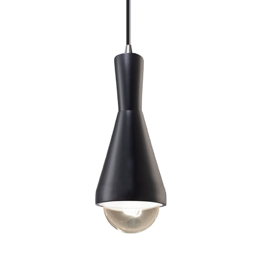 Justice Designs - CER-6520-CRB-CROM-BKCD-LED1-700 - LED Pendant - Radiance - Carbon - Matte Black