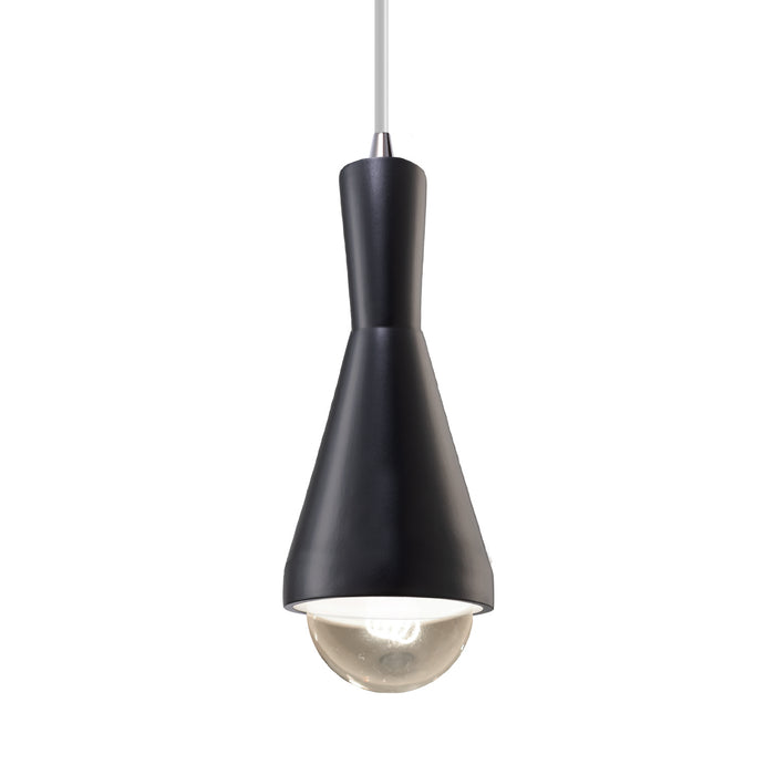 Justice Designs - CER-6520-CRB-CROM-WTCD-LED1-700 - LED Pendant - Radiance - Carbon - Matte Black