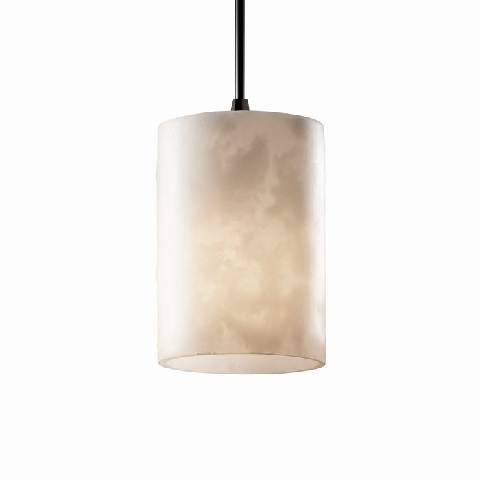 Justice Designs - CLD-8815-10-MBLK - One Light Pendant - Clouds - Matte Black