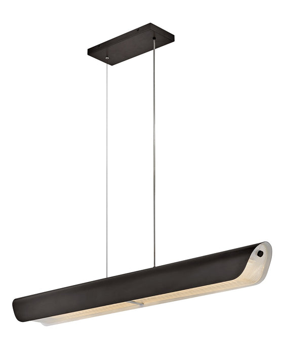 Fredrick Ramond - FR41555BX - LED Linear Pendant - Arco - Black Oxide