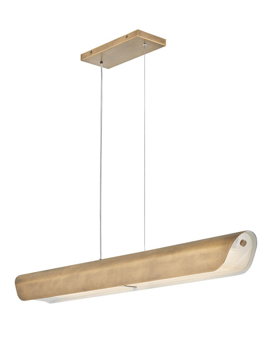 Fredrick Ramond - FR41555HB - LED Linear Pendant - Arco - Heritage Brass