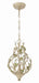 Crystorama - 4845-CT - Three Light Mini Chandelier - Josie - Champagne Green Tea