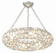 Crystorama - 525-SA - Six Light Chandelier - Palla - Antique Silver