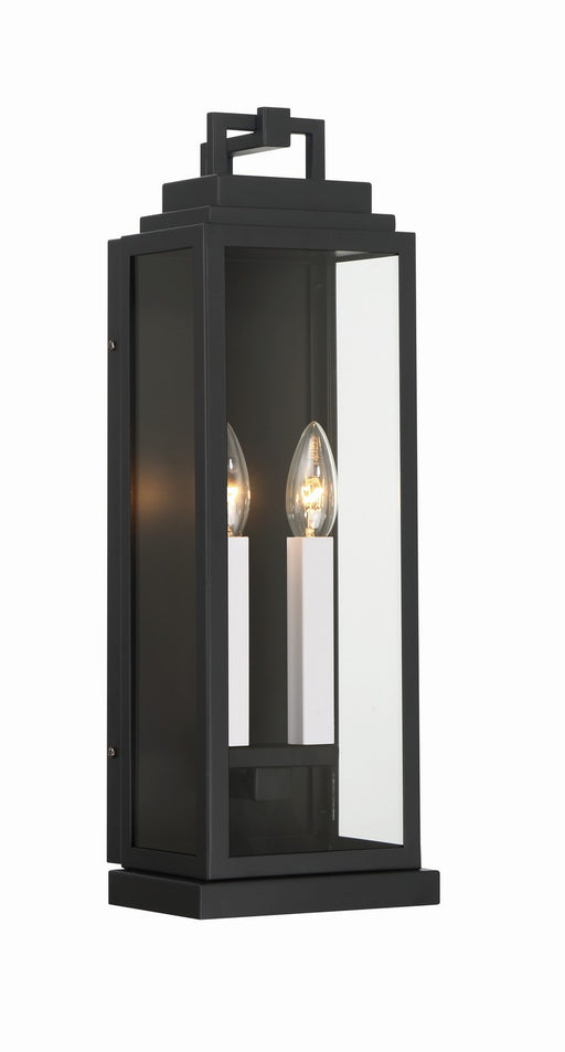 Crystorama - ASP-8912-MK - Two Light Outdoor Wall Sconce - Aspen - Matte Black