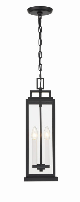 Crystorama - ASP-8915-MK - Four Light Outdoor Pendant - Aspen - Matte Black