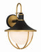 Crystorama - ATL-702-MK-TG - One Light Outdoor Wall Sconce - Atlas - Matte Black / Textured Gold