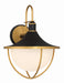 Crystorama - ATL-703-MK-TG - Three Light Outdoor Wall Sconce - Atlas - Matte Black / Textured Gold