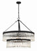 Crystorama - EMO-5408-BF - Nine Light Chandelier - Emory - Black Forged