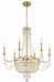 Crystorama - HWD-7709-AG - Nine Light Chandelier - Haywood - Aged Brass