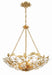 Crystorama - MSL-306-GA - Six Light Chandelier - Marselle - Antique Gold