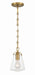 Crystorama - VSS-7002-LG - One Light Mini Pendant - Voss - Luxe Gold