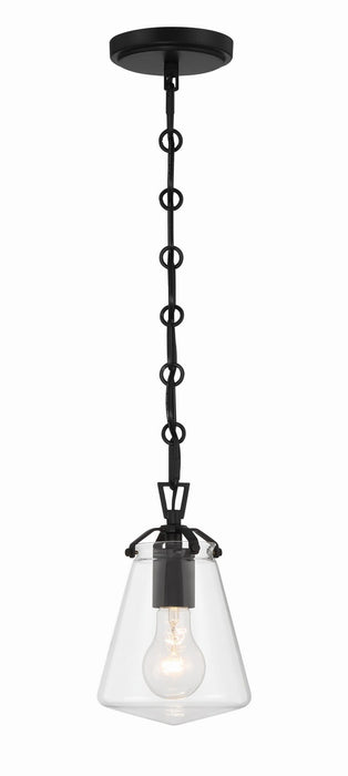 Crystorama - VSS-7002-MK - One Light Mini Pendant - Voss - Matte Black