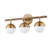 Troy Lighting - B1408-PBR - Three Light Bath And Vanity - Enson - Patina Brass