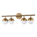 Troy Lighting - B1608-PBR - Four Light Bath and Vanity - Enson - Patina Brass