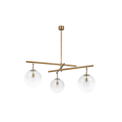 Troy Lighting - F1059-PBR - Three Light Chandelier - Wade - Patina Brass