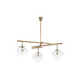 Troy Lighting - F1059-PBR - Three Light Chandelier - Wade - Patina Brass