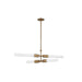 Troy Lighting - F1450-PBR - Four Light Chandelier - Darby - Patina Brass